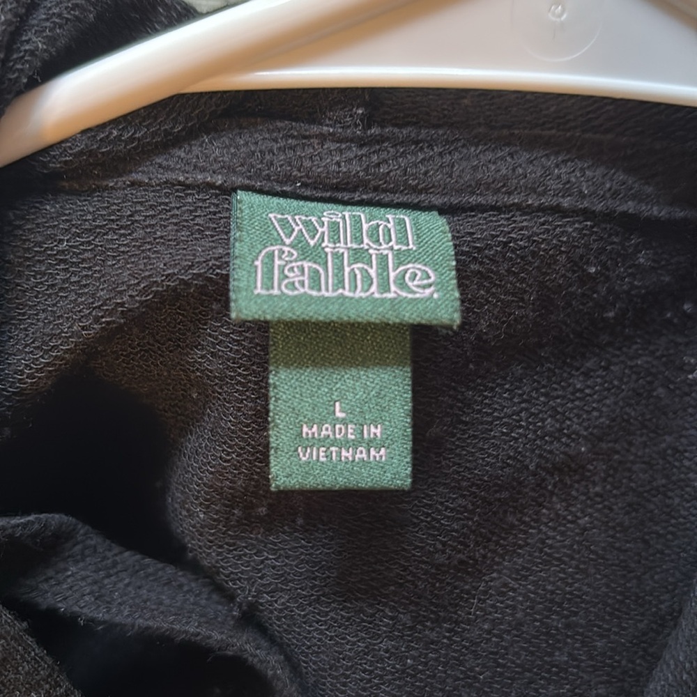 Zip up hooded crop sweatshirt - Picture 3 of 3